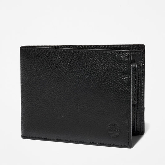 Timberland Mens Kennebunk Large Wallet for Men in Black