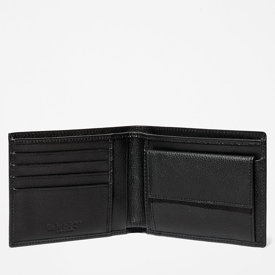 Timberland Mens Kennebunk Large Wallet for Men in Black