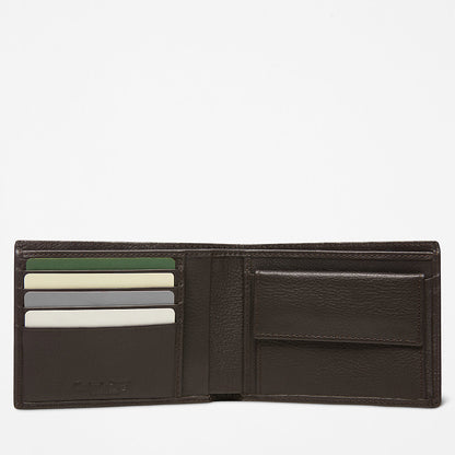 Timberland Mens Kennebunk Large Wallet for Men in Dark Brown