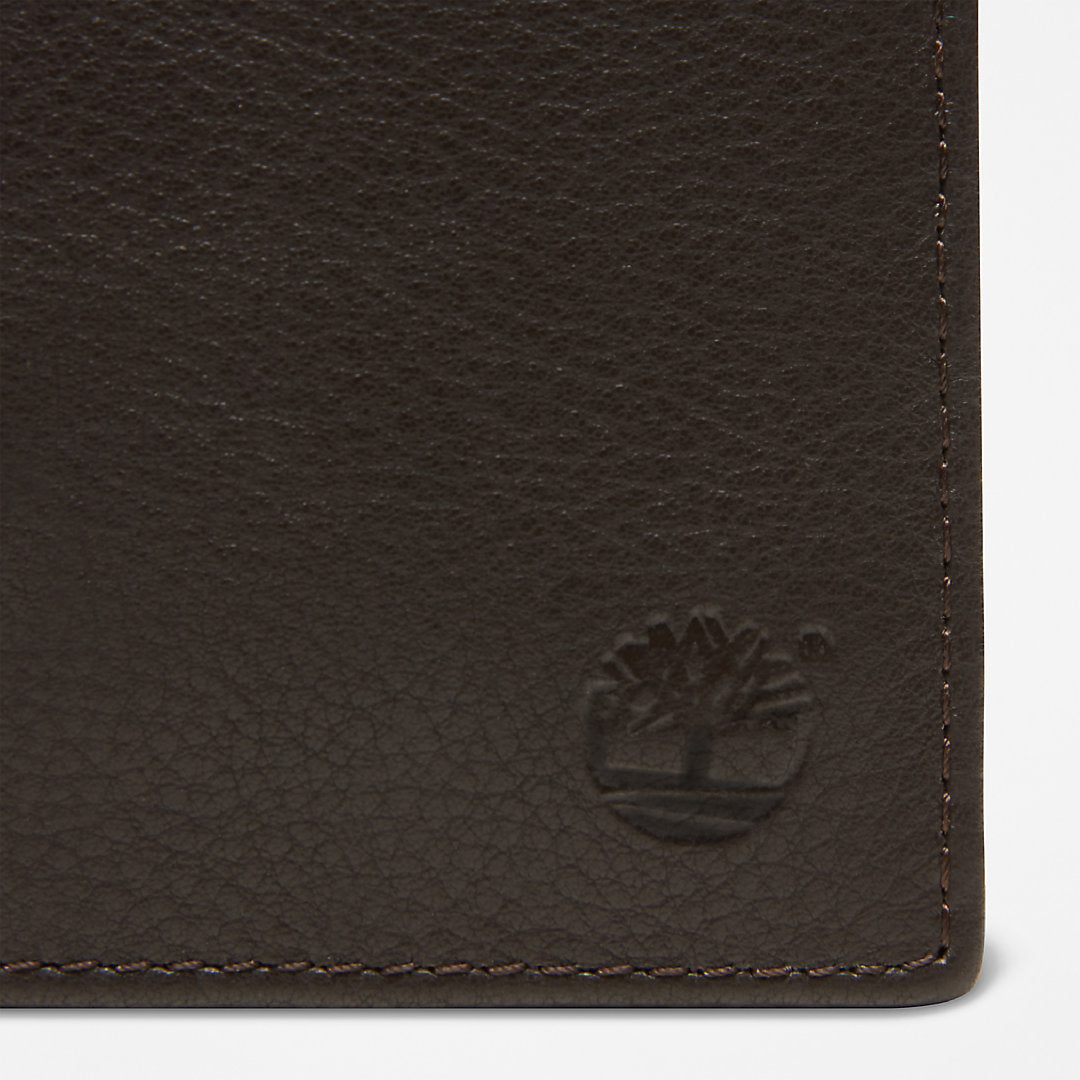 Timberland Mens Kennebunk Large Wallet for Men in Dark Brown