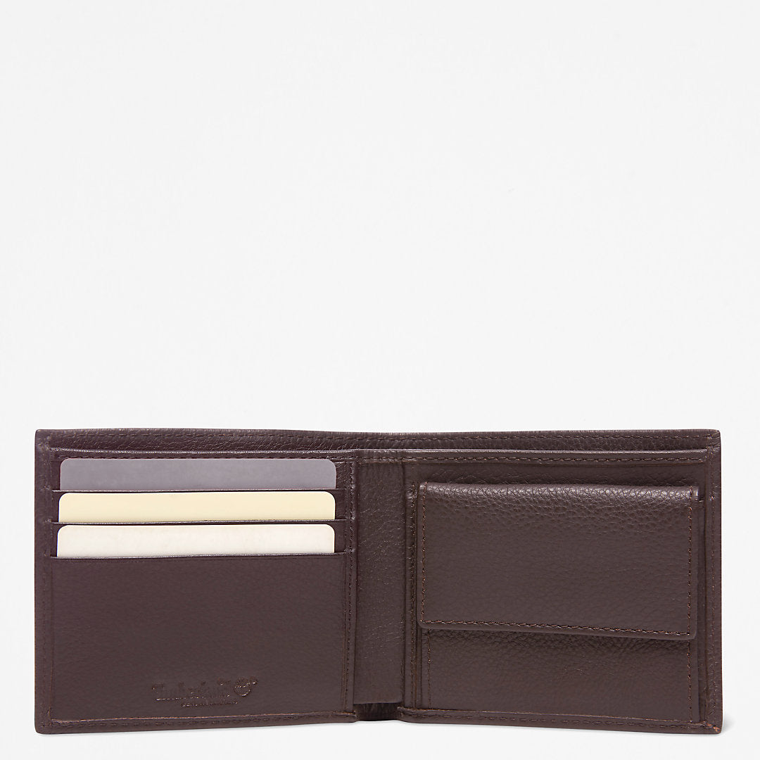 Timberland Mens Kennebunk Wallet for Men in Dark Brown
