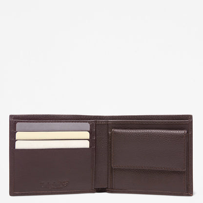 Timberland Mens Kennebunk Wallet for Men in Dark Brown