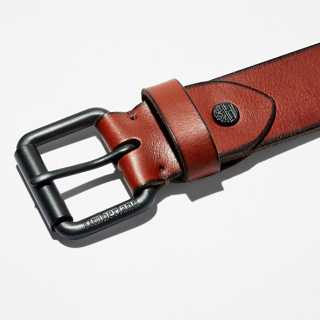 Timberland Mens Roller Buckle Leather Belt for Men in Brown