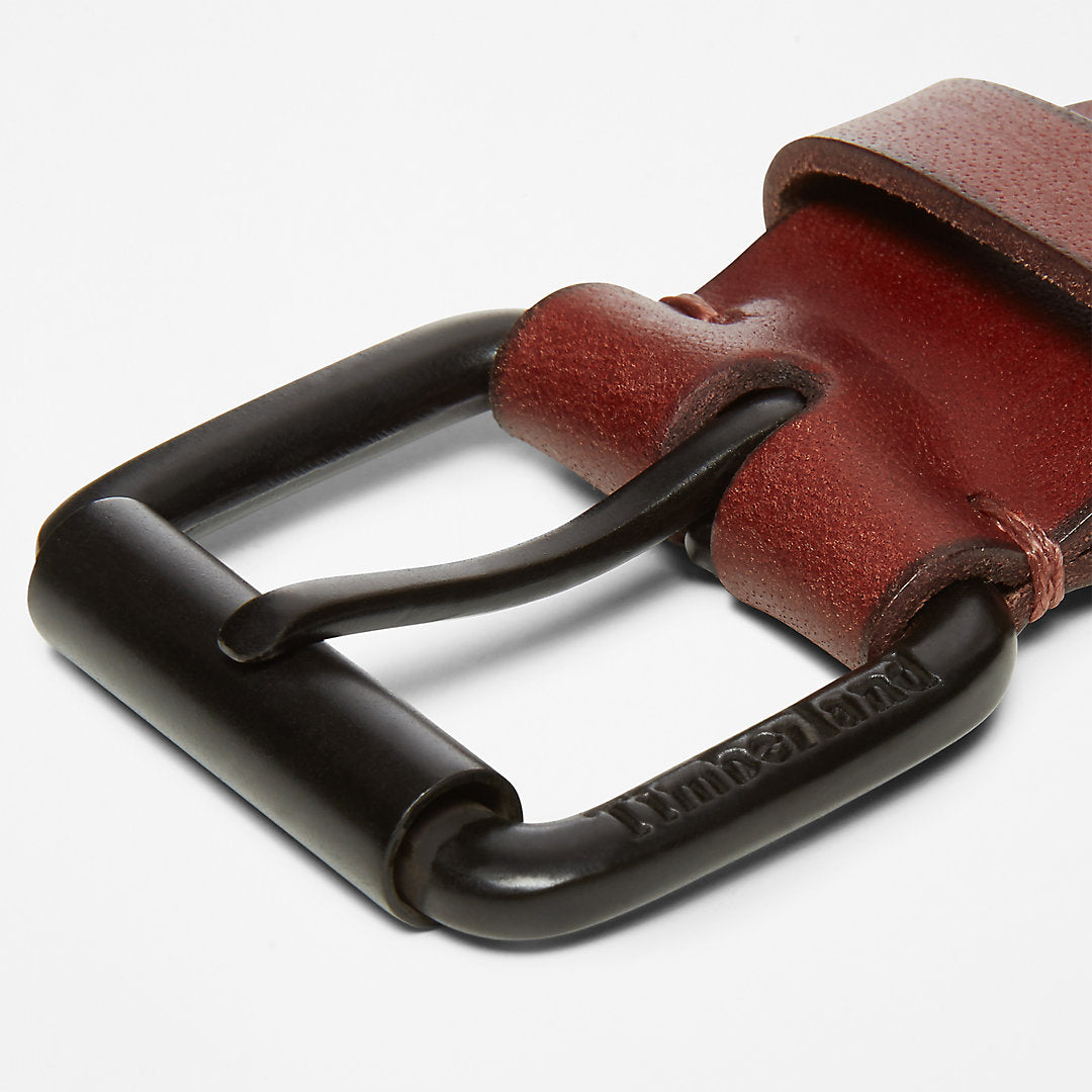 Timberland Mens Roller Buckle Leather Belt for Men in Brown