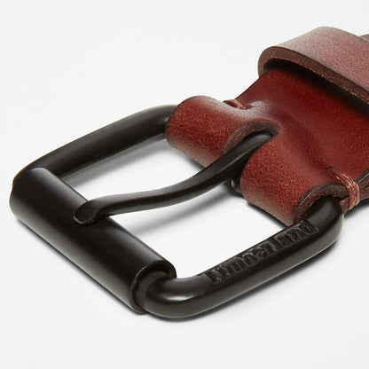 Timberland Mens Roller Buckle Leather Belt for Men in Brown