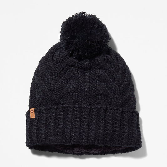 Timberland Womens Autumn Woods Cable Beanie for Women in Black