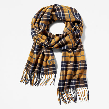 Timberland Mens Cape Neddick Scarf with Gift Box for Men in Yellow