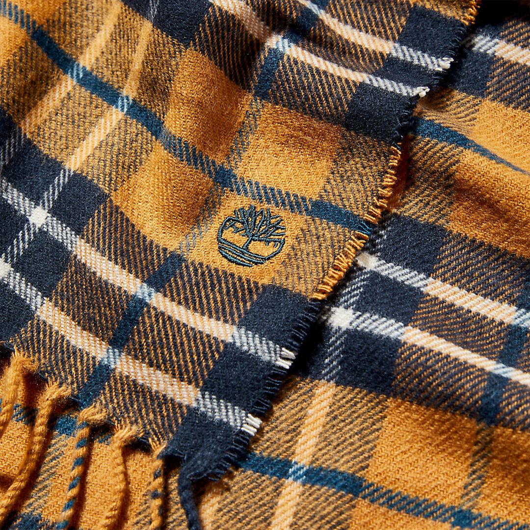 Timberland Mens Cape Neddick Scarf with Gift Box for Men in Yellow