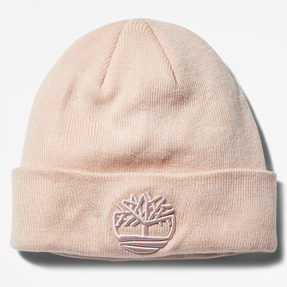 Timberland Mens Newington Embroidered Beanie for Men in Light Pink