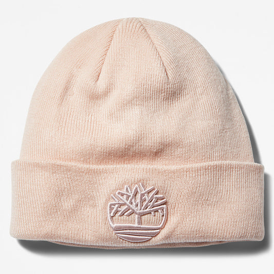 Timberland Mens Newington Embroidered Beanie for Men in Light Pink