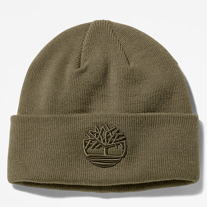 Timberland Mens Newington Embroidered Beanie for Men in Dark Green