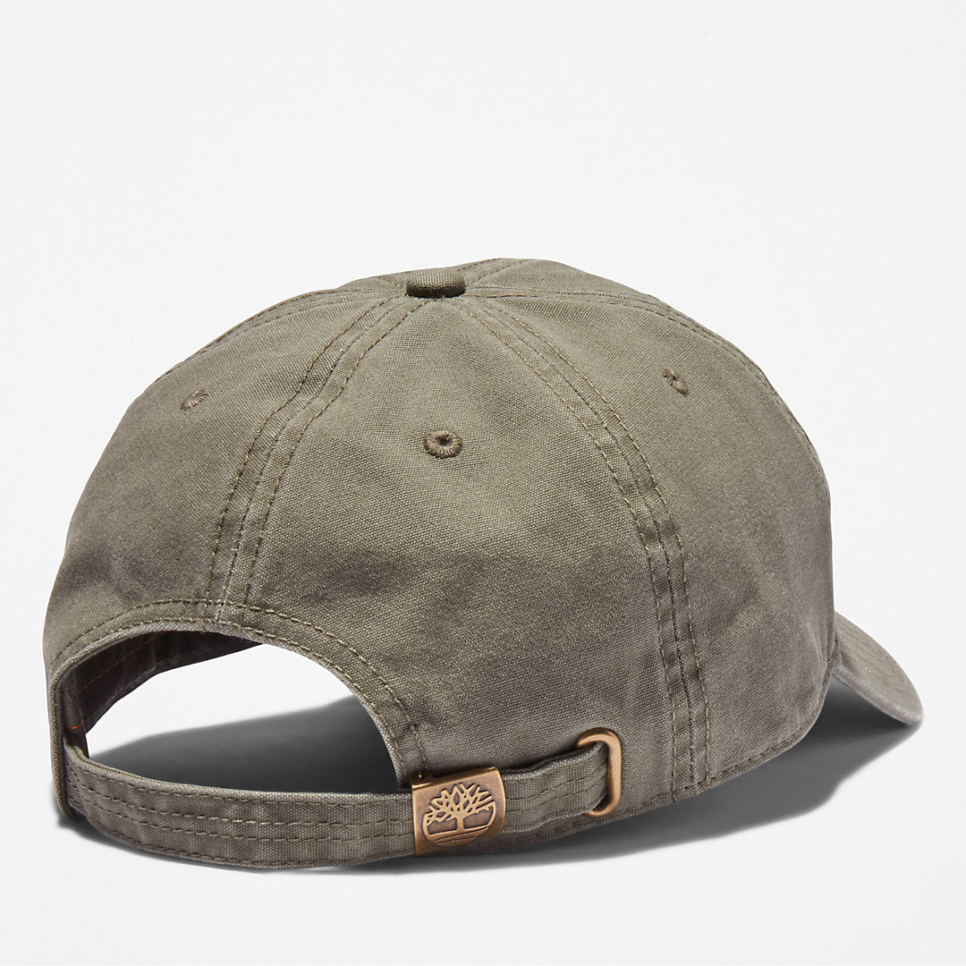 Timberland Mens Cooper Hill Cotton Canvas Baseball Cap for Men in Green