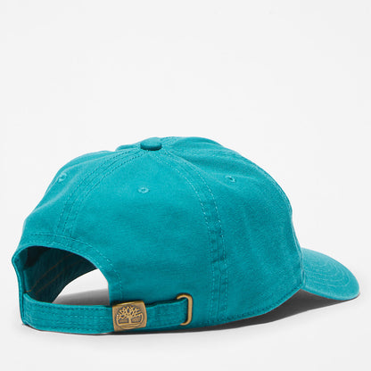 Timberland Mens Cooper Hill Cotton Canvas Baseball Cap for Men in Teal