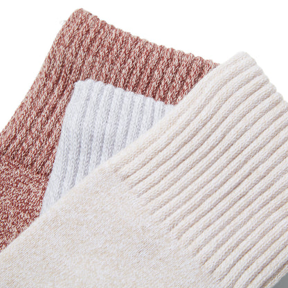 Timberland Womens Three Pack Marled Crew Socks Gift Box for Women in Pink