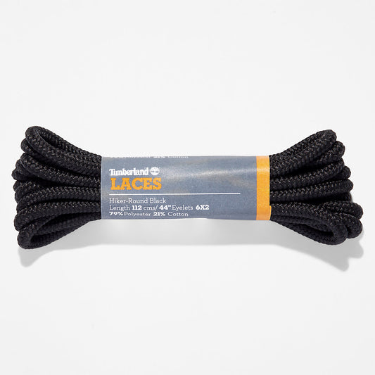 Timberland Mens 112cm/44" Hiker Round Laces in Black
