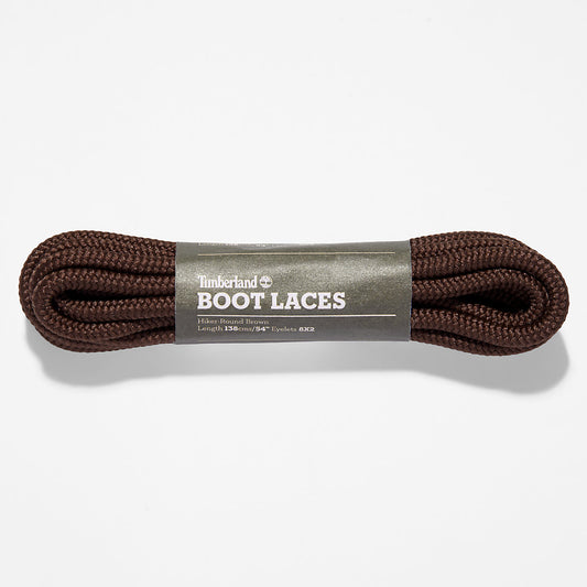 Timberland Mens 137cm/54'' Hiker Replacement Round Laces in Dark Brown