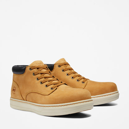 Timberland Mens Disruptor Steel-Toe Chukka Work Boot for Men in Yellow