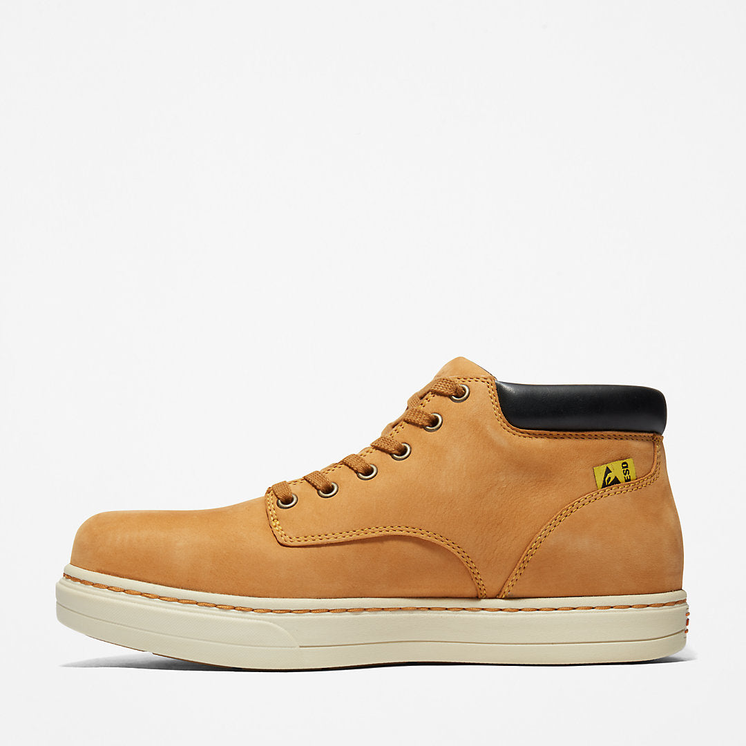 Timberland Mens Disruptor Steel-Toe Chukka Work Boot for Men in Yellow
