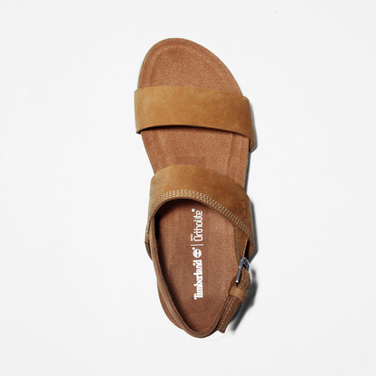 Timberland Womens Malibu Waves Sandal for Women in Brown