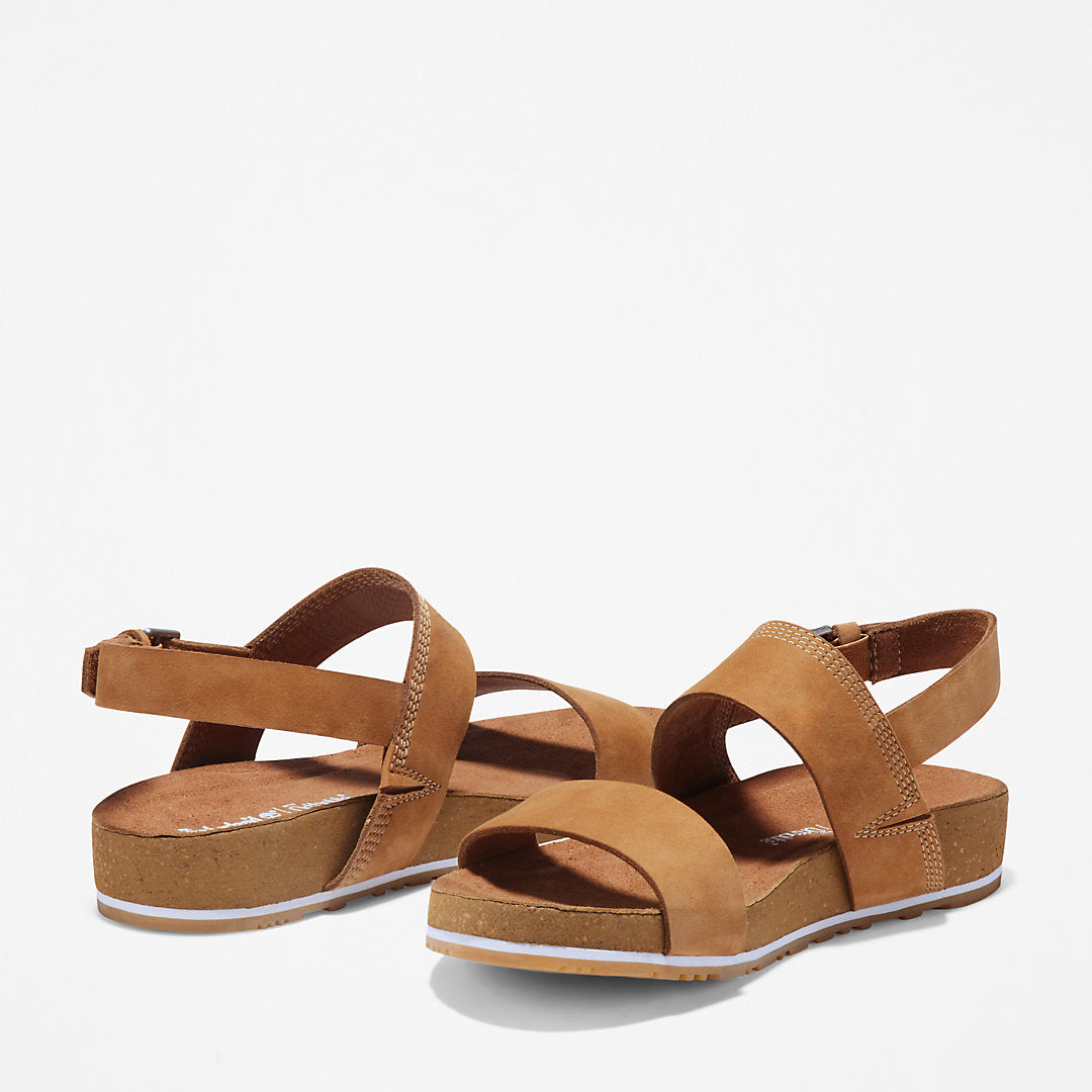 Timberland Womens Malibu Waves Sandal for Women in Brown