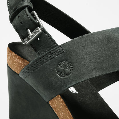 Timberland Womens Capri Sunset Wedge Sandal for Women in Black