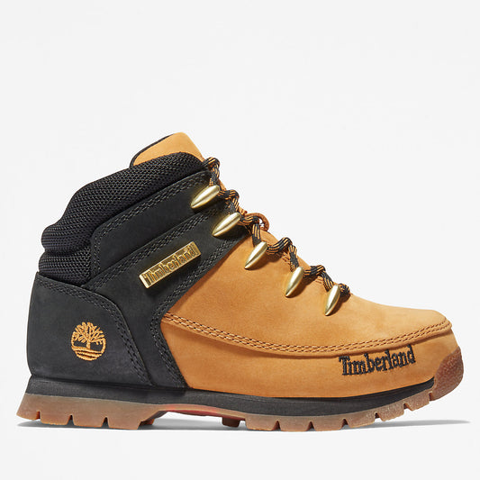 Timberland Kids Euro Sprint Mid Hiker for Youth in Yellow/Black