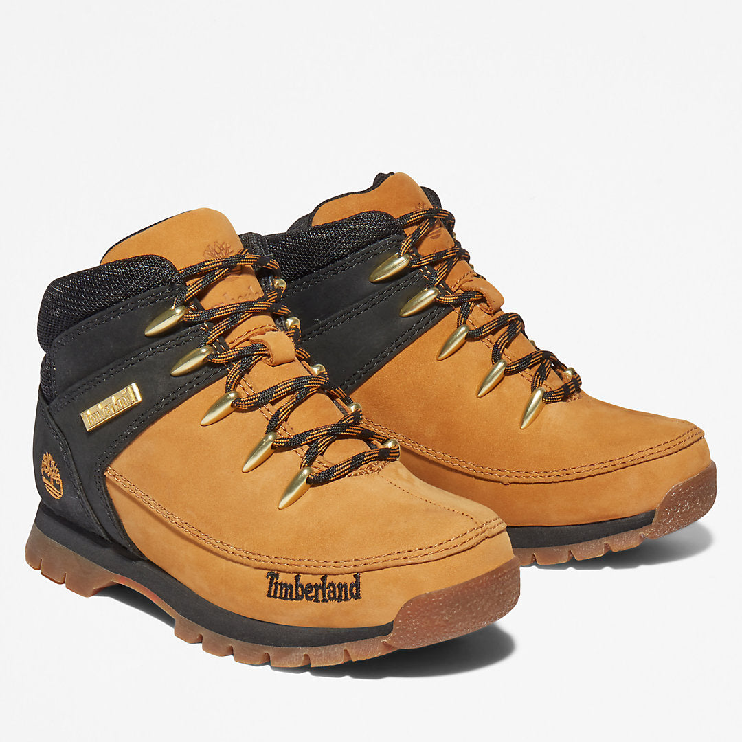 Timberland Kids Euro Sprint Mid Hiker for Youth in Yellow/Black