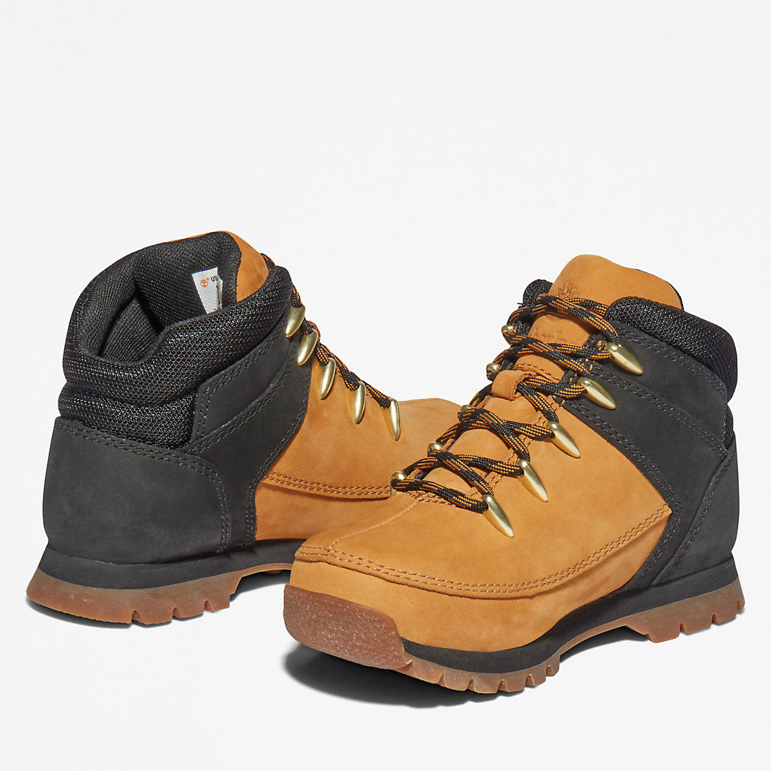 Timberland Kids Euro Sprint Mid Hiker for Youth in Yellow/Black