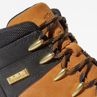 Timberland Kids Euro Sprint Mid Hiker for Youth in Yellow/Black