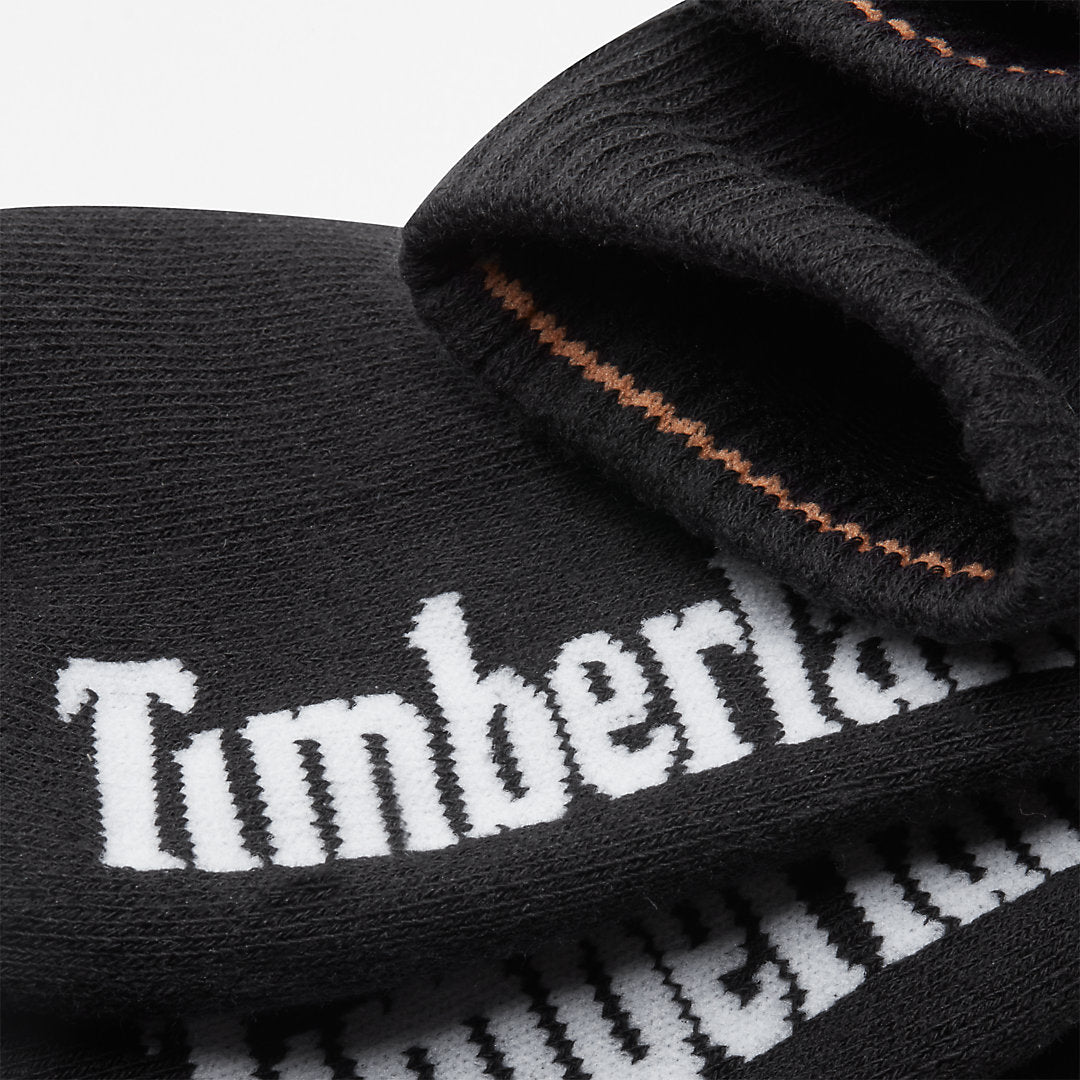 Timberland Mens Three Pack Stratham Sport Socks for Men in Black