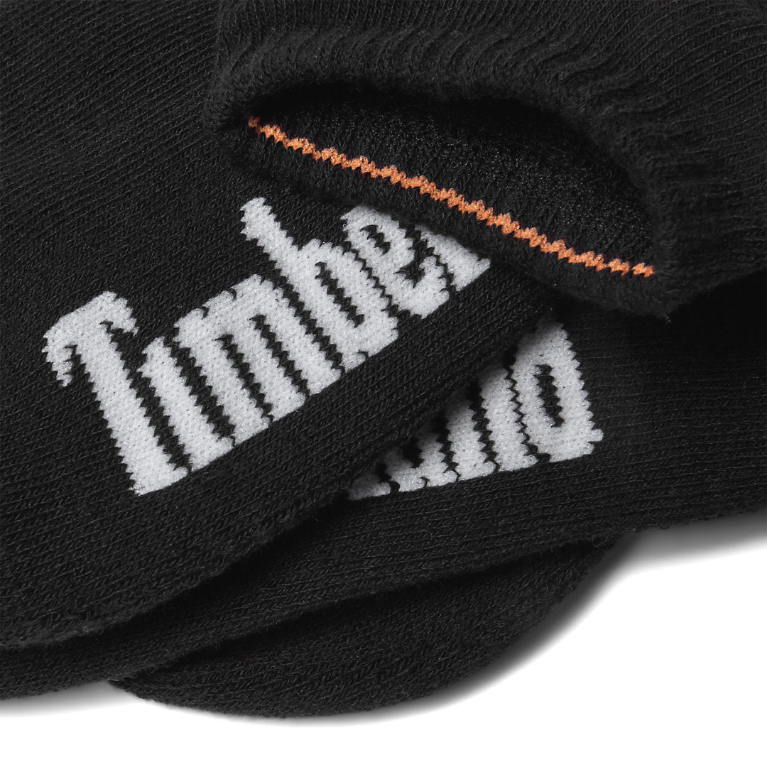Timberland Mens Stratham 3-pack No-show Sport Socks for Men in Black
