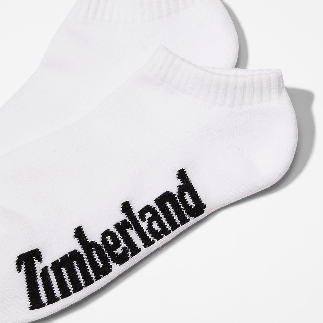 Timberland Mens Stratham 3-Pack No-show Sport Socks for Men in White