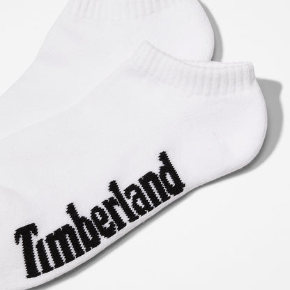 Timberland Mens Stratham 3-Pack No-show Sport Socks for Men in White
