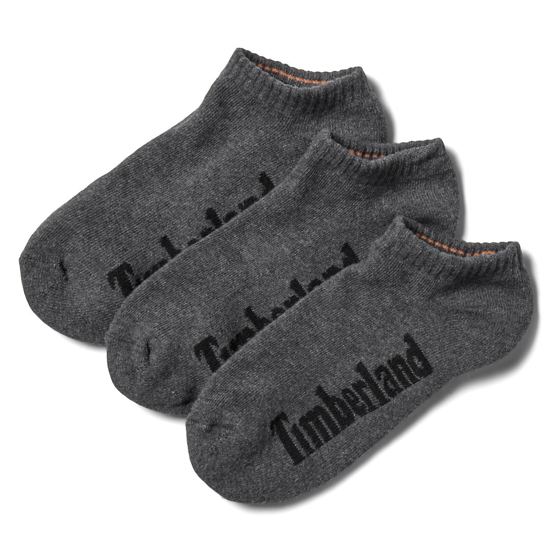 Timberland Mens Stratham 3-pack No-show Sport Socks for Men in Grey