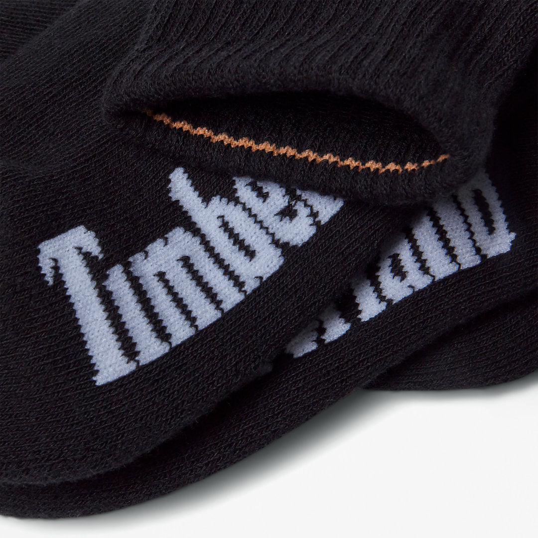 Timberland Womens Stratham 3-pack Ankle Socks for Women in Black