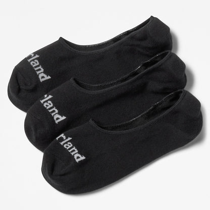 Timberland Mens Stratham 3-pack Invisible Socks for Men in Black