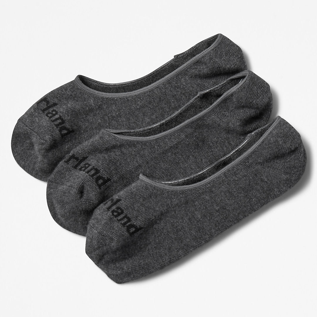 Timberland Mens Stratham 3-pack Invisible Socks for Men in Grey