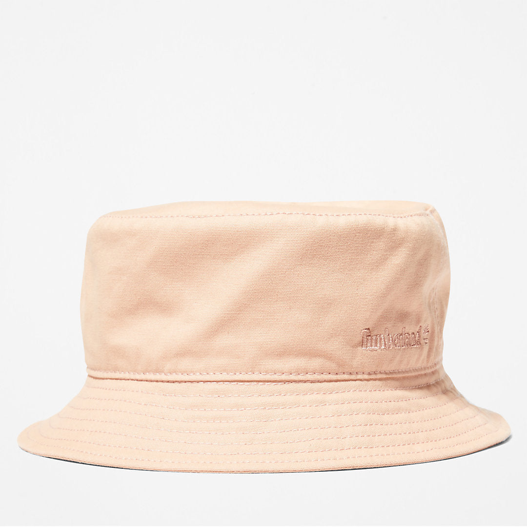 Timberland Mens Cotton Canvas Bucket Hat for Men in Pink