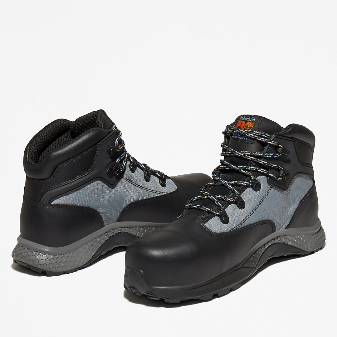Timberland Mens Timberland PRO® Euro Hiker Work Boot for Men in Black