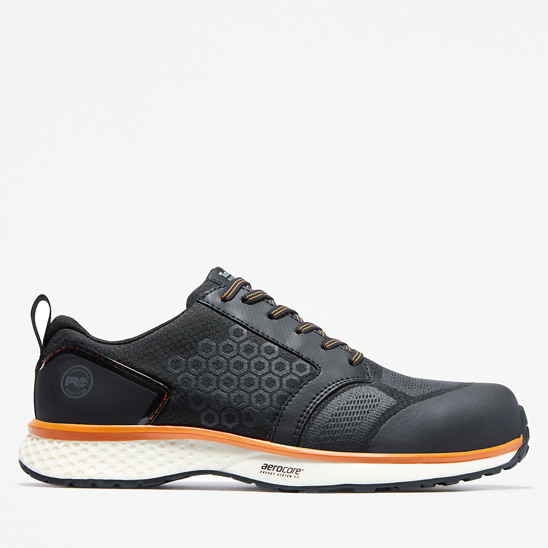 Timberland Mens Timberland PRO® Reaxion Work Shoe for Men in Black/Orange