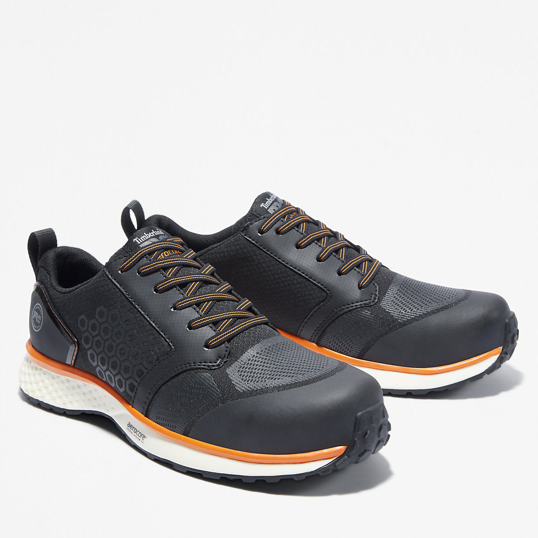 Timberland Mens Timberland PRO® Reaxion Work Shoe for Men in Black/Orange