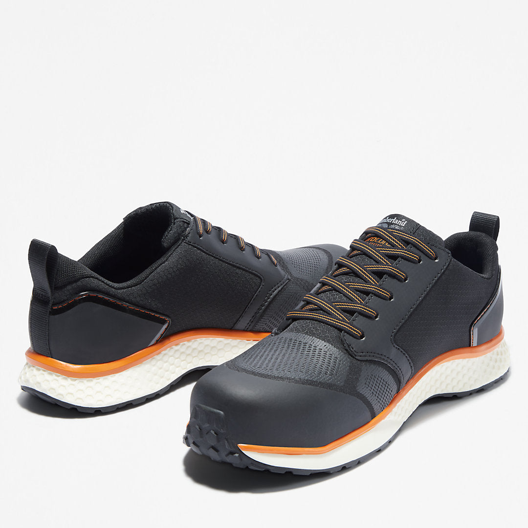 Timberland Mens Timberland PRO® Reaxion Work Shoe for Men in Black/Orange