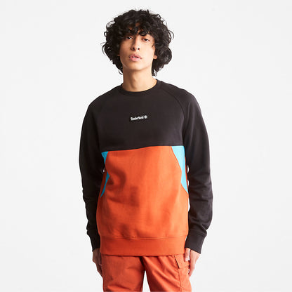 Timberland Mens Cut-and-Sew Sweatshirt for All Gender in Orange
