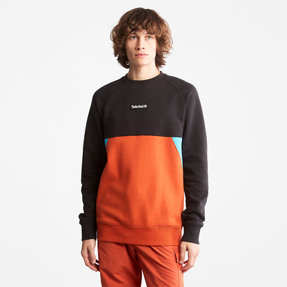Timberland Mens Cut-and-Sew Sweatshirt for All Gender in Orange