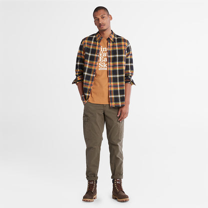 Timberland Mens Core Twill Cargo Pants for Men in Dark Green