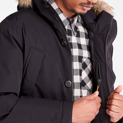 Timberland Mens Scar Ridge Parka for Men in Black