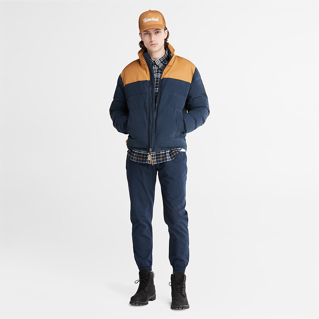 Timberland Mens Welch Mountain Puffer Jacket for Men in Navy