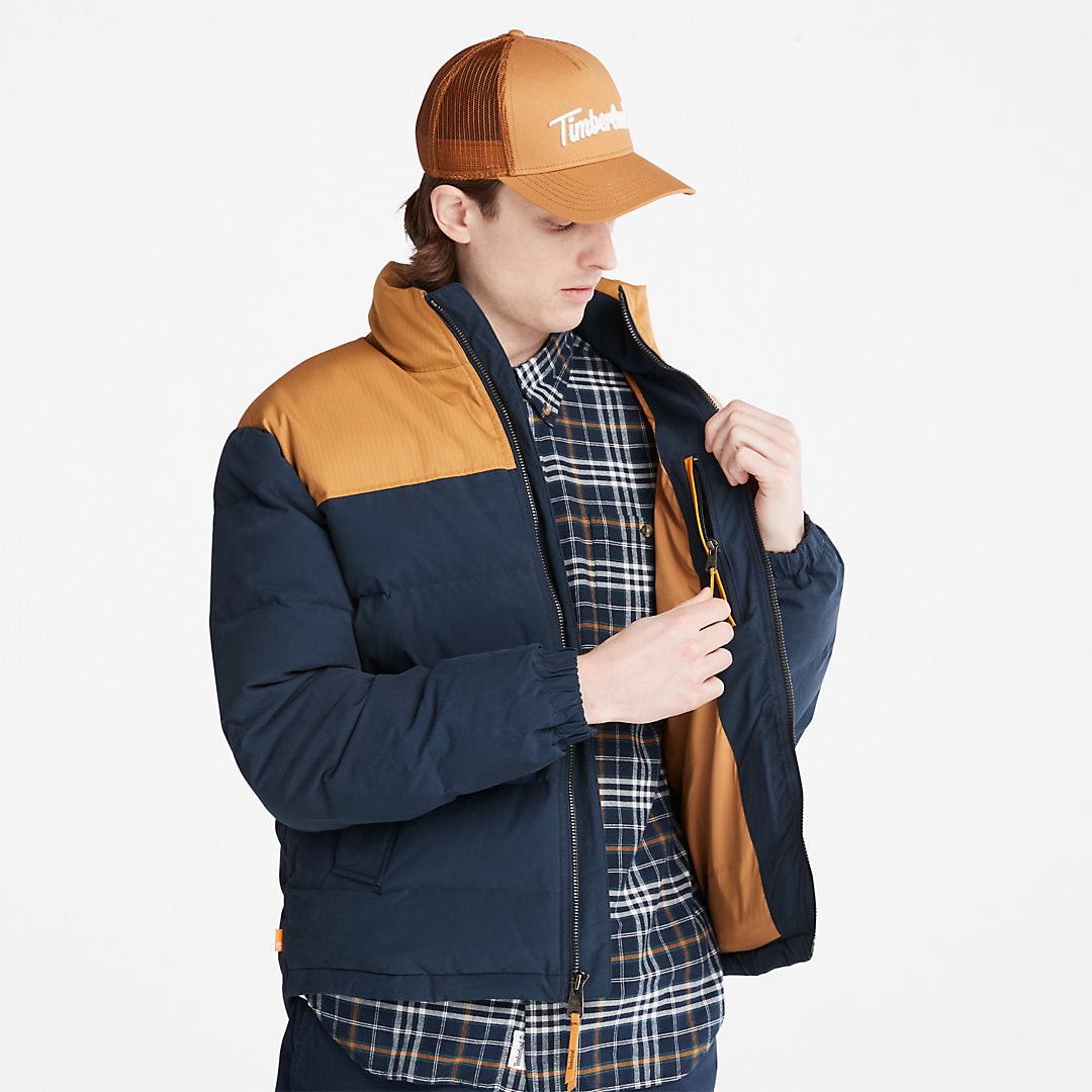 Timberland Mens Welch Mountain Puffer Jacket for Men in Navy