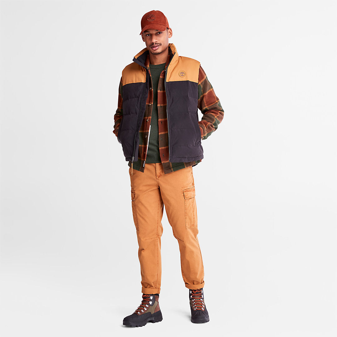 Timberland Mens Welch Mountain Puffer Vest for Men in Black