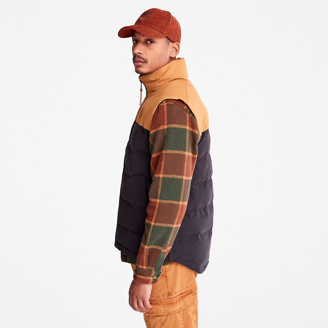Timberland Mens Welch Mountain Puffer Vest for Men in Black